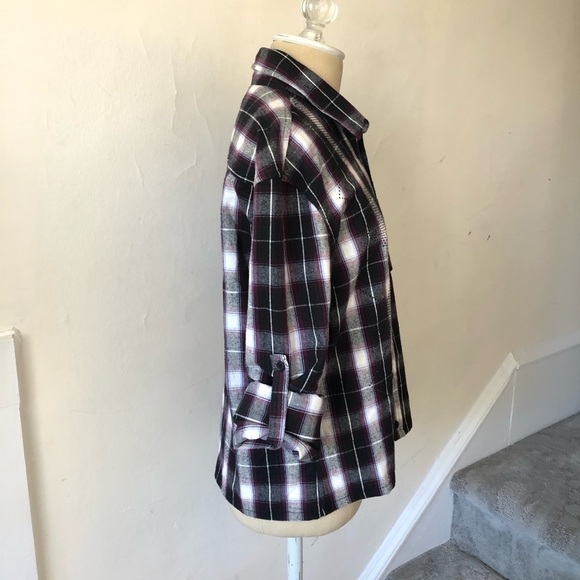 Joe’s Jeans The Shirt Plaid Embellished Buttondown - Picture 4 of 6